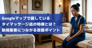 Googleマップで損しているタイマッサージ店の特徴とは？ 新規集客につながる改善ポイント